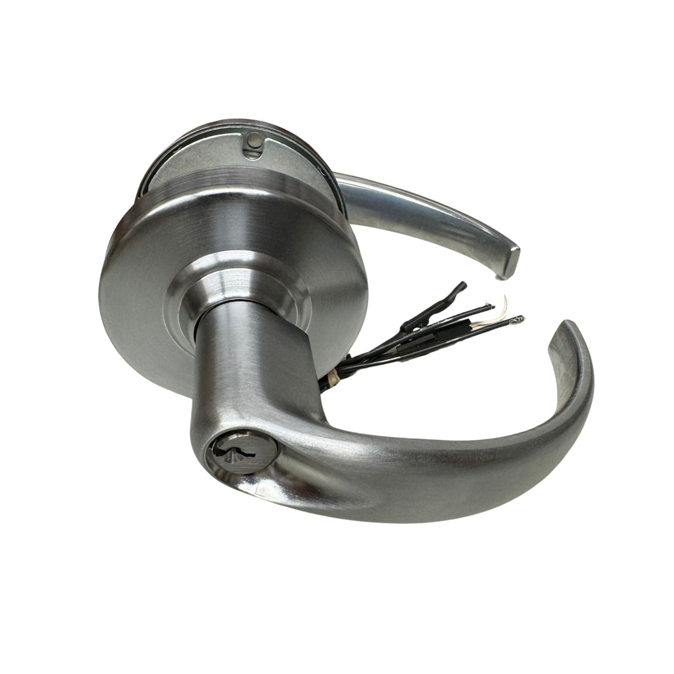Command Access Technologies CLN80 - CLN Series - 24v - Sparta Lever - 626 Satin Chrome - Schlage C - Fail Secure - REX