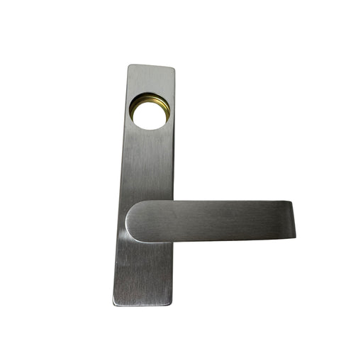 Schlage Mortise Trim. Narrow Escutcheon, Rhodes Handle, Satin Chrome Finish  