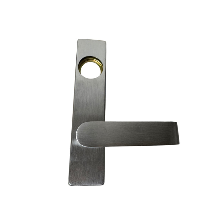 Schlage Mortise Trim. Narrow Escutcheon, Rhodes Handle, Satin Chrome Finish  