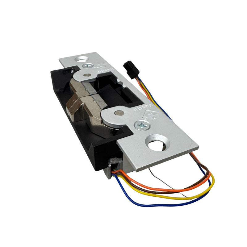 7400 Adams Rite Strike in 630 Clear Aluminum with square corner faceplate