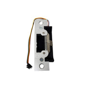 7400 Adams Rite Strike in 630 Clear Aluminum with square corner faceplate