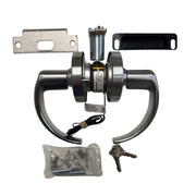 Complete CLN80PDEU SPA 12V kit contents: electrified chassis, Sparta levers, cylinder, and REX components.