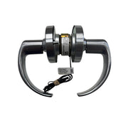 Top-down view of the Command Access CLN80PDEU 24V electrified lock, featuring the modern Sparta (SPA) lever design.