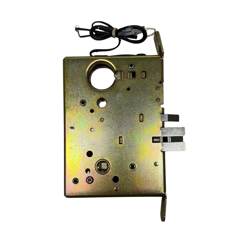 Command Access ML180-EU-CH-12V-REX electrified mortise lock inside view – Schlage L-Series retrofit chassis with Request to Exit feature