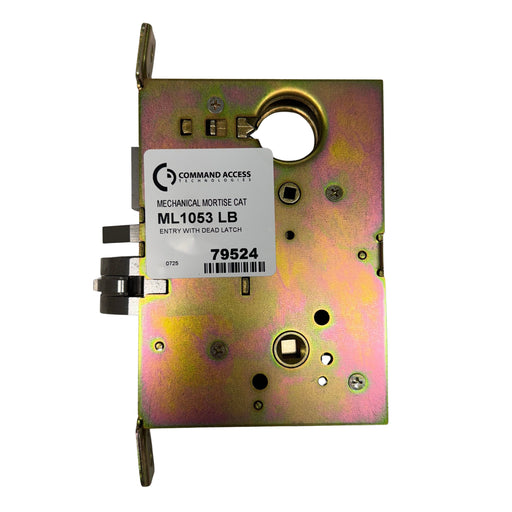 Command Access ML1053 entry mechanical mortise lock outside view – Schlage L9000 compatible Grade 1 lock