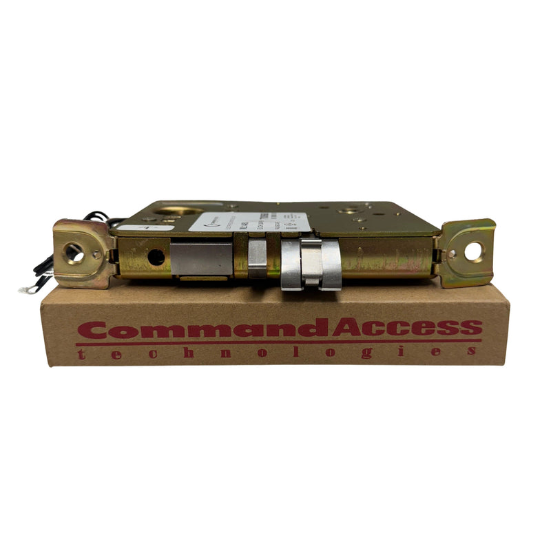 Command Access ML1480-EU-CH-24V mortise lock displayed on Command Access Technologies packaging