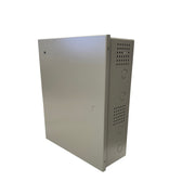 Angled view of Command Access PS220B Power Supply, 2A @ 24VDC, Enclosure for Electric Locks and Battery Backup Systems.