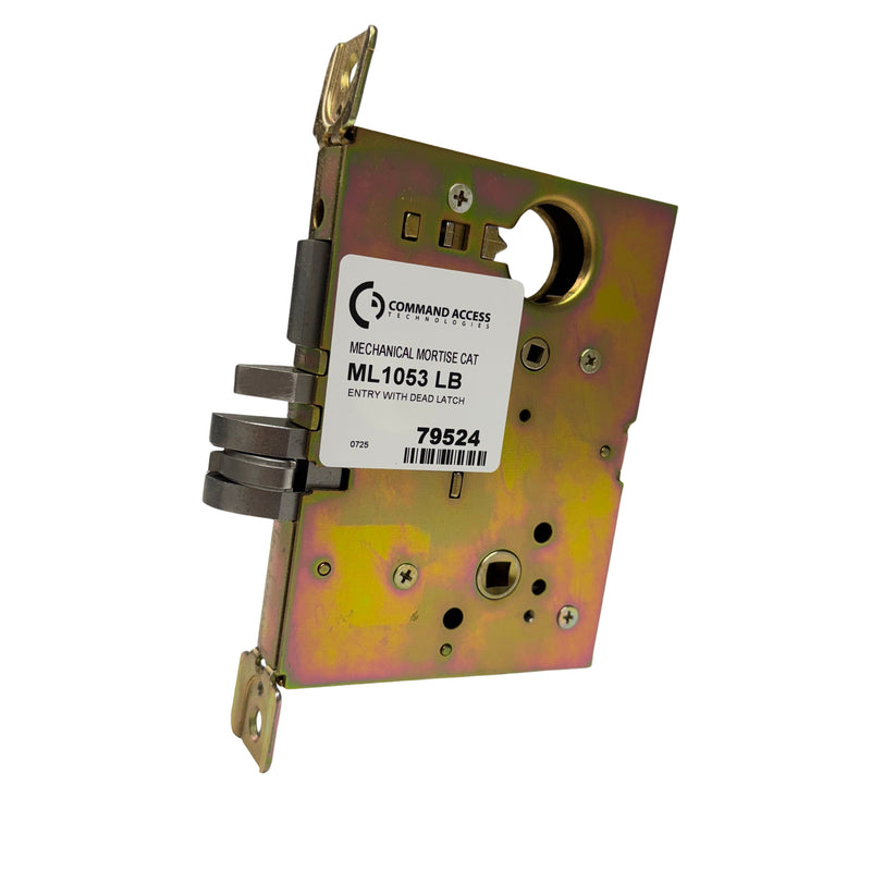 Command Access ML1053 mechanical mortise lock angled view showing entry function and retrofit design