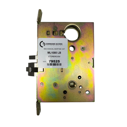 Command Access ML1080 storeroom mechanical mortise lock outside view – Schlage L9000 compatible Grade 1 commercial lock