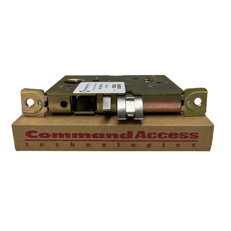 Command Access ML1080 storeroom mechanical mortise lock displayed on Command Access Technologies packaging