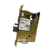 Command Access ML1480-EU-CH-12V-REX mortise lock angled view showing 12V electrified retrofit design with integrated REX