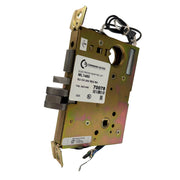 Command Access ML1480-EU-CH-24V-REX mortise lock angled view showing 24V electrified retrofit design with integrated REX