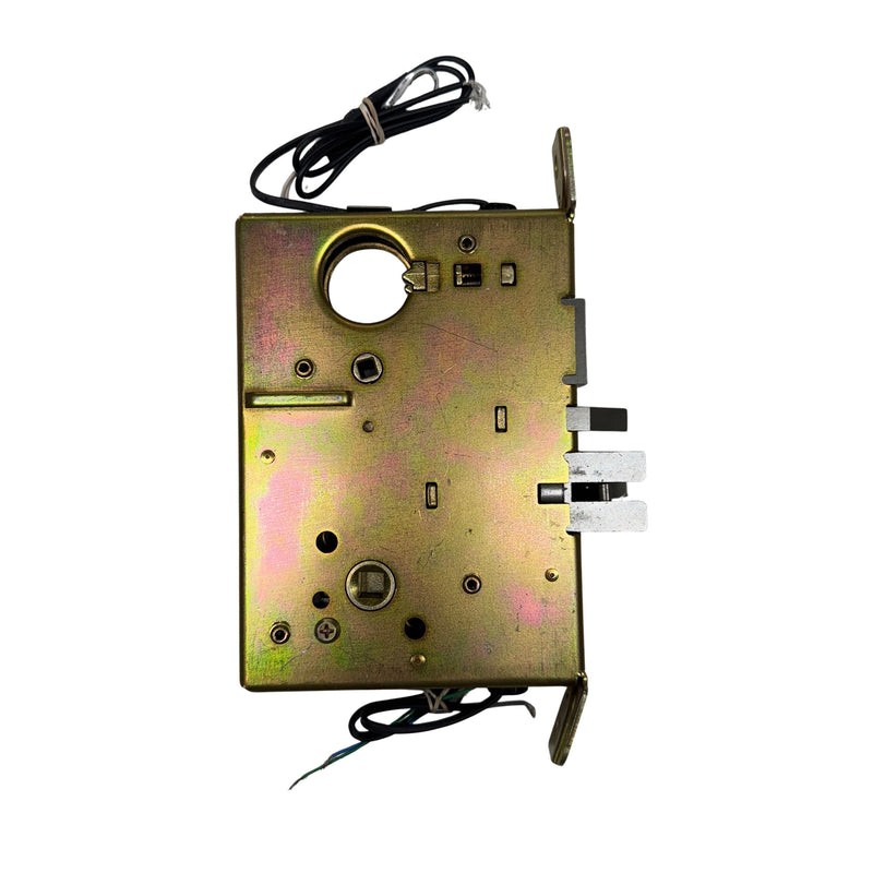 Command Access ML1480-EU-CH-24V-REX electrified mortise lock inside view – Schlage L-Series retrofit chassis with Request to Exit