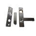 Schlage Mortise Trim. Narrow Escutcheon, Rhodes Handle, Satin Chrome Finish  