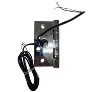 Opposite side of Command Access ETH4W5K4040 625 CH-BB79 4-wire hinge with concealed wire channel and bright chromium finish.