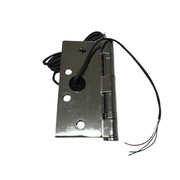 Opposite side view of Command Access ETH4W5K4545 625 CH-BB79 4-wire hinge with concealed wiring channel and bright chromium finish.