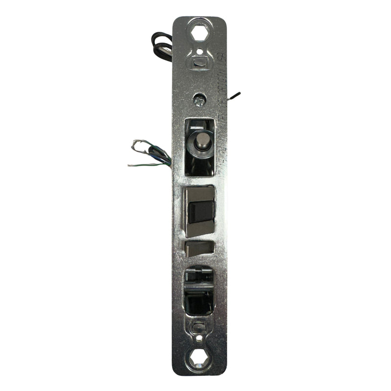 Front view of the Sargent 8200 Series mortise lock electrified by Command Access, showing the ML371-EU-CH-24V-REX latch components and heavy-duty chassis design.
