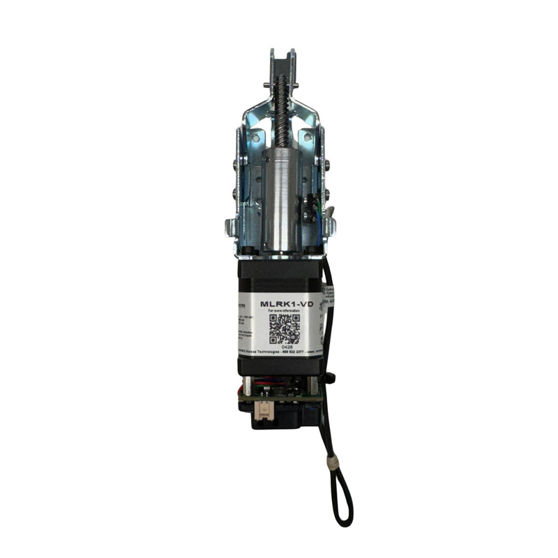 Top view of Command Access MLRK1-VD retrofit kit showing motorized latch retraction components and MM5 module.